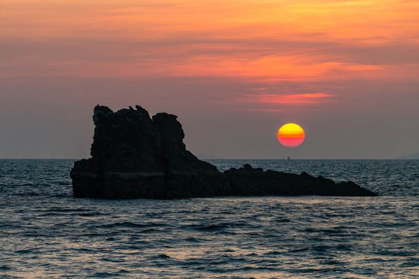 andaman sea as seen at sunset