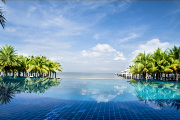 beautiful hotel with infinity pool in phuket