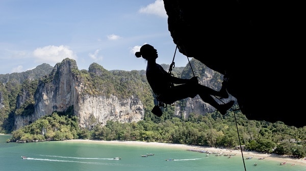 rock climbing at Krabi