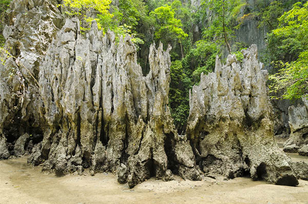 Rock formations in Phang Nga Bay