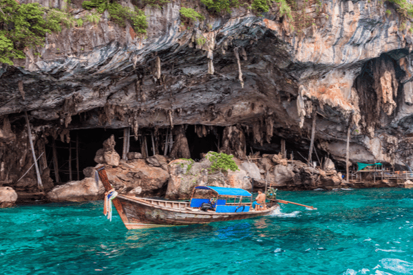 viking caves located near phi phi lee