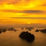 Phang Nga Bay at Sunset