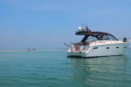 Luxury Phuket MotorYacht Private Charter- Phang Nga Bay Sunset
