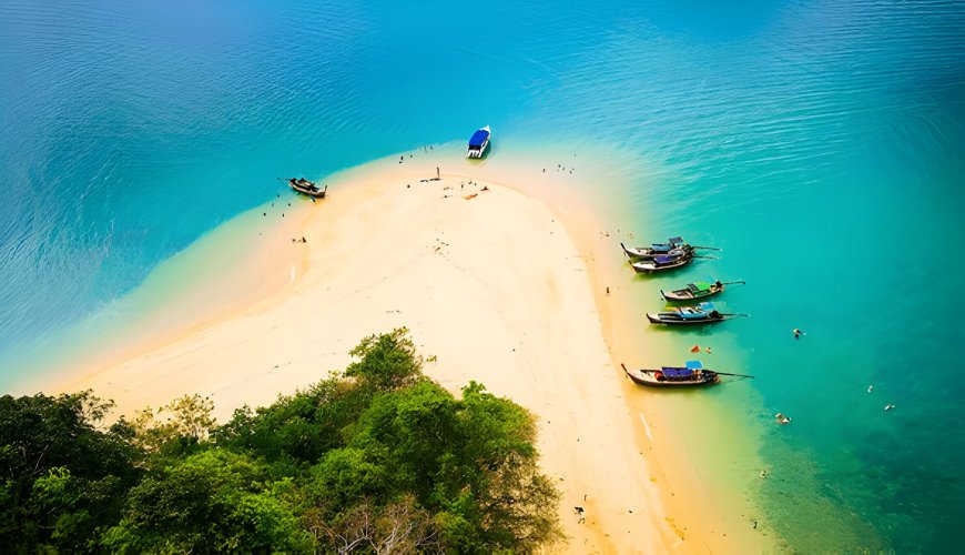 Drone view of Yao Noi Island