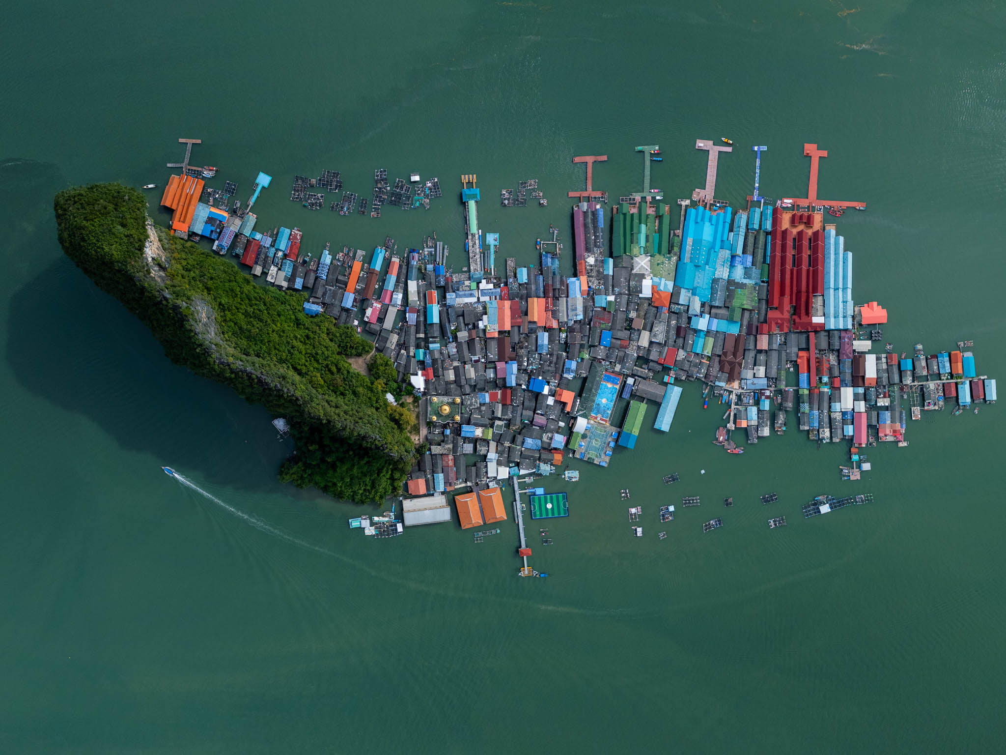 Koh Panyee, the floating Muslim fishing village in Phang Nga Bay